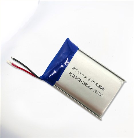 3.7V 103450 1800mAh 頭燈聚合物鋰電池